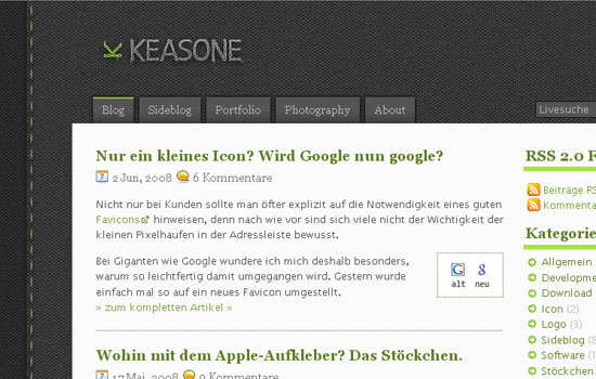 keasone.de - Screenshot