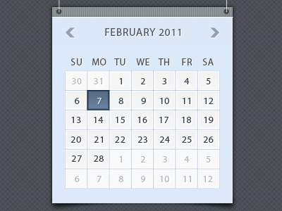 shot 12958980661 60 User Interface Calendar Inspirations and Downloads
