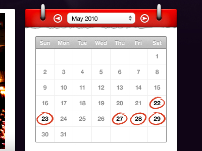 shot 12749940921 60 User Interface Calendar Inspirations and Downloads