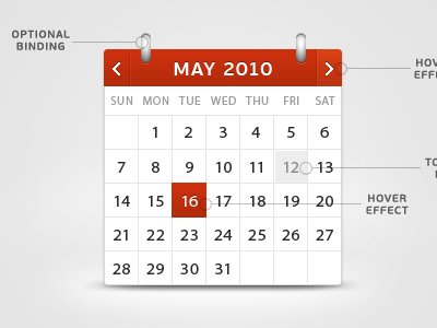 shot 12737375121 60 User Interface Calendar Inspirations and Downloads