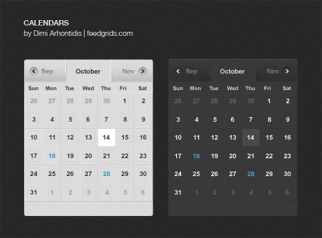 calendars 11 60 User Interface Calendar Inspirations and Downloads