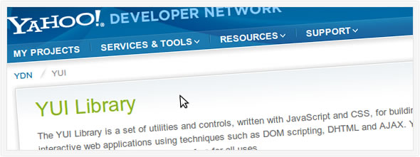 YUI library Javascript framework