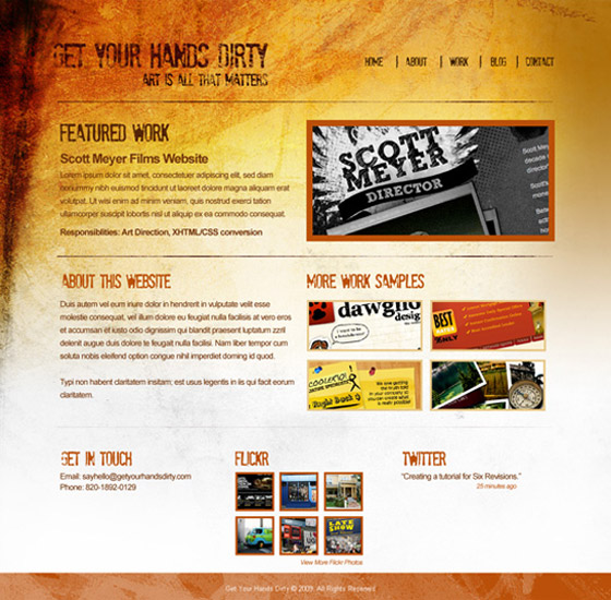 PSD Website Tempales