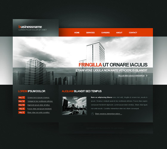 PSD Website Tempales