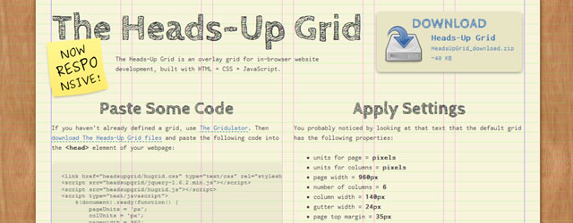 The Heads-Up Grid