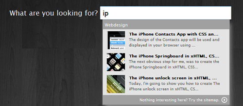 search suggestion 25 jQuery and CSS3 Tutorials to Help You Build Apple Like Designs