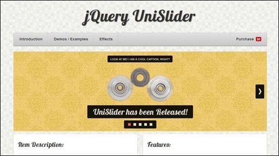 jQuery UniSlider