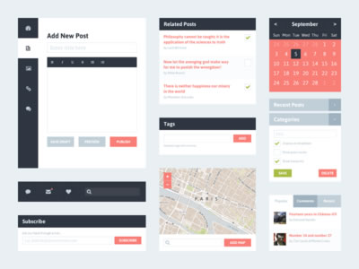 10 Free Flat UI Kits