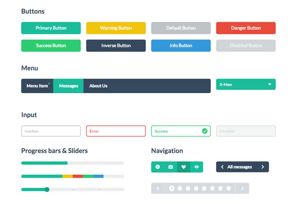 10 Free Flat UI Kits