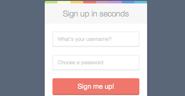 flat login design 4