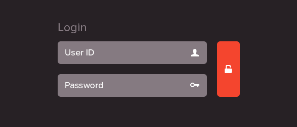 flat login design 8-2