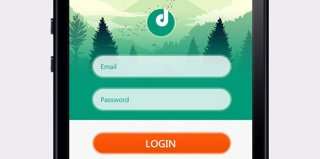 flat login design 11