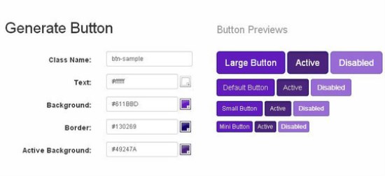 Bootstrap Button Generator